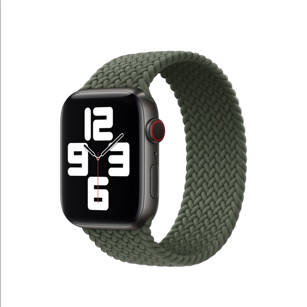 Apple Watch 44mm Inverness Green Braided Solo Loop